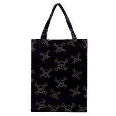 Skull Pattern Classic Tote Bag by ValentinaDesign