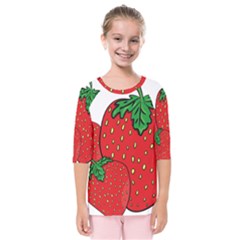 Strawberry Holidays Fragaria Vesca Kids  Quarter Sleeve Raglan Tee