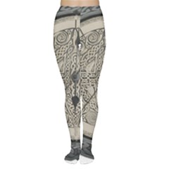 Clock Celtic Knot Time Celtic Knot Women s Tights by Nexatart