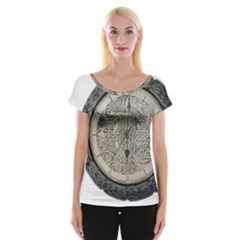 Clock Celtic Knot Time Celtic Knot Women s Cap Sleeve Top by Nexatart