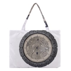 Clock Celtic Knot Time Celtic Knot Medium Tote Bag by Nexatart