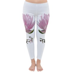 Namaste - Lotus Classic Winter Leggings by Valentinaart