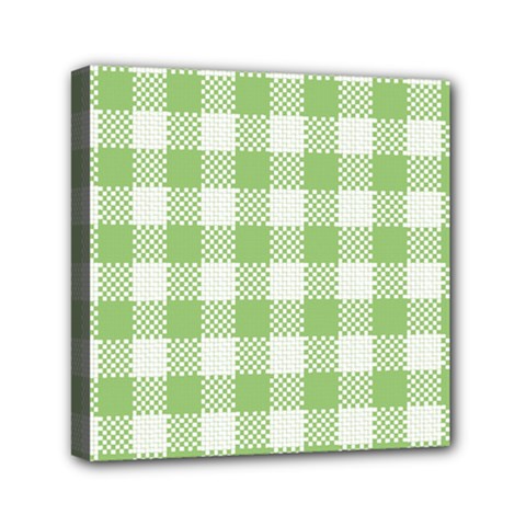 Plaid Pattern Mini Canvas 6  X 6  by ValentinaDesign