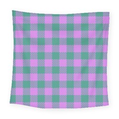 Plaid Pattern Square Tapestry (large) by ValentinaDesign