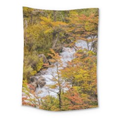 Colored Forest Landscape Scene, Patagonia   Argentina Medium Tapestry by dflcprints