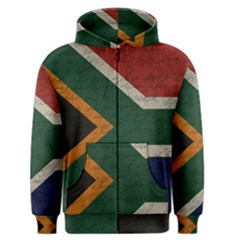 Vintage Flag - South Africa Men s Zipper Hoodie by ValentinaDesign