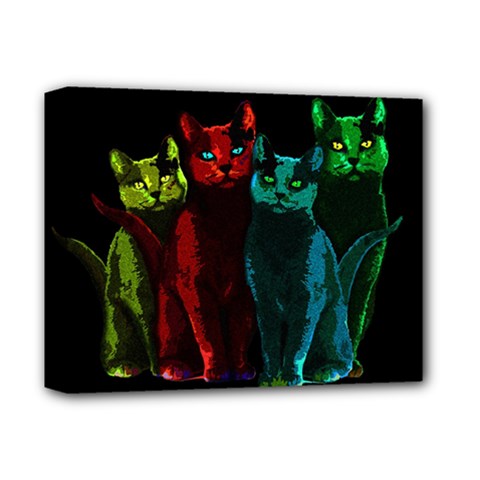 Cats Deluxe Canvas 14  X 11  by Valentinaart