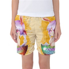 Easter Bunny Furry Women s Basketball Shorts by Catifornia