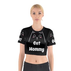 Love My Cat Mommy Cotton Crop Top by Catifornia