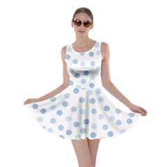 Bubble Balloon Circle Polka Blue Skater Dress by Mariart