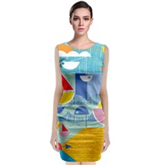 Boats Ship Sea Beach Classic Sleeveless Midi Dress by Mariart