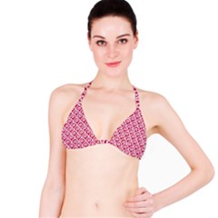 Botanical Gardens Sunflower Red White Circle Bikini Top by Mariart