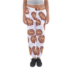 Formalin Paraffin Human Stomach Stained Bacteria Brown Women s Jogger Sweatpants by Mariart