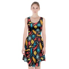Worm Insect Bacteria Monster Racerback Midi Dress
