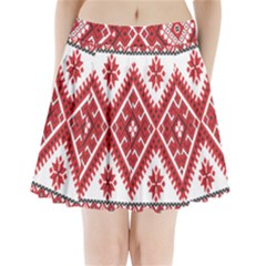 Fabric Aztec Pleated Mini Skirt