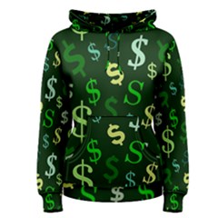 Money Us Dollar Green Women s Pullover Hoodie by Mariart