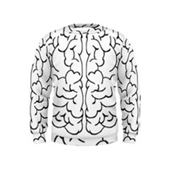 Brain Mind Gray Matter Thought Kids  Sweatshirt by Nexatart
