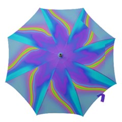 Aurora Color Rainbow Space Blue Sky Purple Yellow Hook Handle Umbrellas (medium)