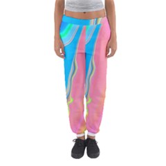 Aurora Color Rainbow Space Blue Sky Purple Yellow Green Pink Women s Jogger Sweatpants by Mariart