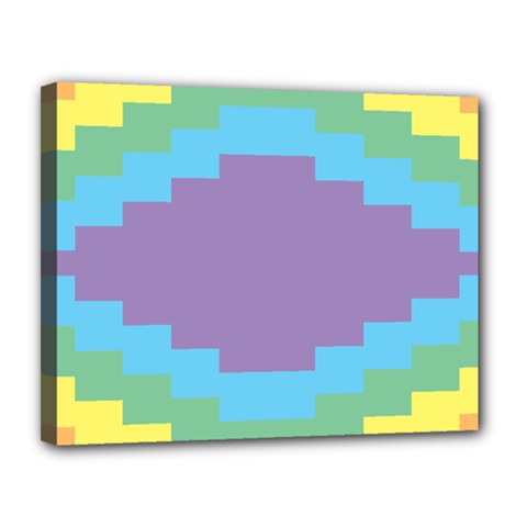 Carmigender Flags Rainbow Canvas 14  X 11 