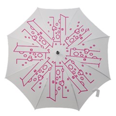 Deep Clean Bubbel Door Pink Polka Circle Hook Handle Umbrellas (medium) by Mariart