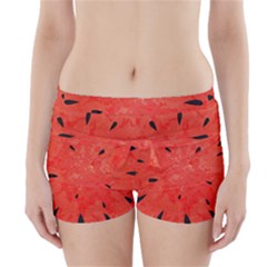 Summer Watermelon Design Boyleg Bikini Wrap Bottoms by TastefulDesigns