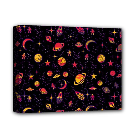 Space Pattern Deluxe Canvas 14  X 11  by ValentinaDesign