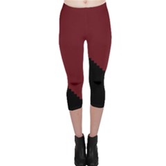 Walking Stairs Steps Person Step Capri Leggings 