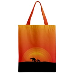 Elephant Baby Elephant Wildlife Zipper Classic Tote Bag by Nexatart