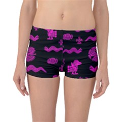 Aztecs Pattern Boyleg Bikini Bottoms