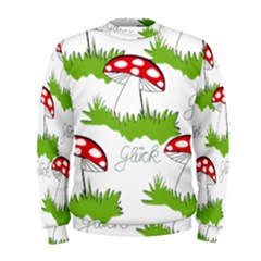 Mushroom Luck Fly Agaric Lucky Guy Men s Sweatshirt