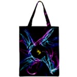 Abstract Art Color Design Lines Zipper Classic Tote Bag