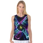 Abstract Art Color Design Lines Women s Basketball Tank Top
