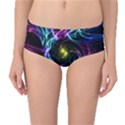 Abstract Art Color Design Lines Mid-Waist Bikini Bottoms View1