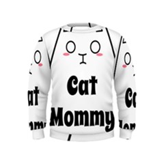 Love My Cat Mommy Kids  Sweatshirt by Catifornia