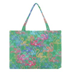Flamingo Pattern Medium Tote Bag by Valentinaart