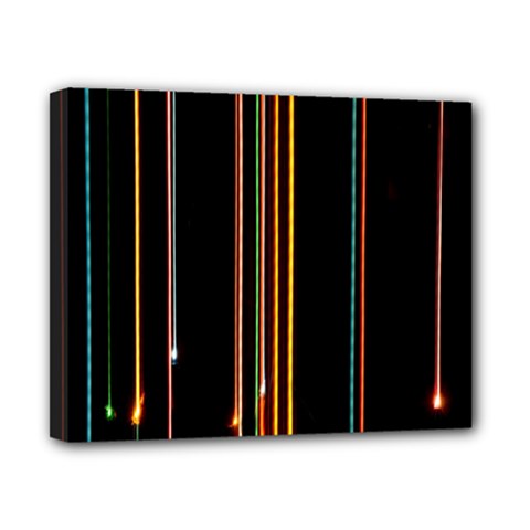 Fallen Christmas Lights And Light Trails Canvas 10  X 8  by Mariart