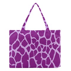 Giraffe Skin Purple Polka Medium Tote Bag by Mariart