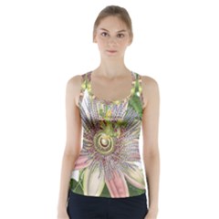 Passion Flower Flower Plant Blossom Racer Back Sports Top by Nexatart