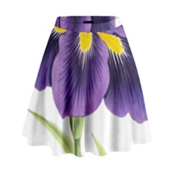 Lily Flower Plant Blossom Bloom High Waist Skirt by Nexatart