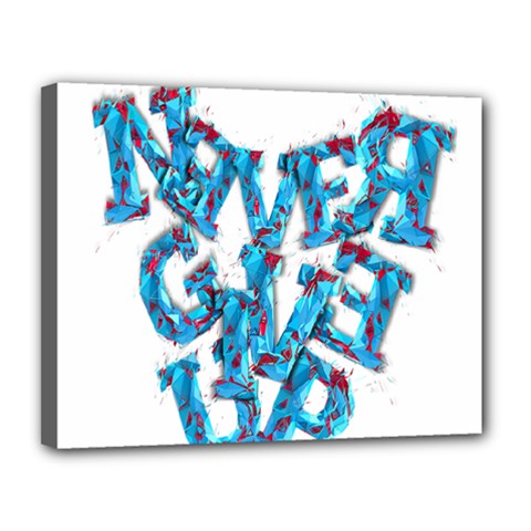 Sport Crossfit Fitness Gym Never Give Up Canvas 14  X 11 