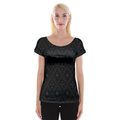 Star Black Women s Cap Sleeve Top by Mariart