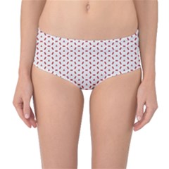 Motif Pattern Decor Backround Mid-waist Bikini Bottoms