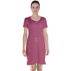 Stop Already Hipnotic Red Circle Short Sleeve Nightdress by Mariart