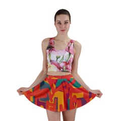 Abstract Art Mini Skirt by ValentinaDesign