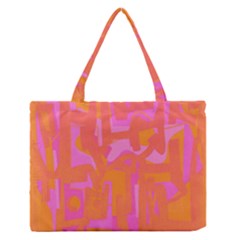 Abstract Art Medium Zipper Tote Bag by ValentinaDesign