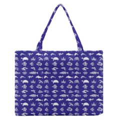 Fish Pattern Medium Zipper Tote Bag by ValentinaDesign