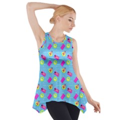 Summer Pattern Side Drop Tank Tunic by ValentinaDesign