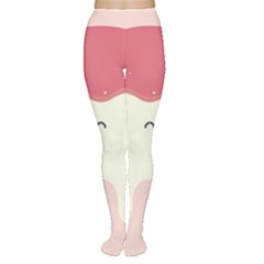 Sad Tooth Pink Women s Tights by Mariart