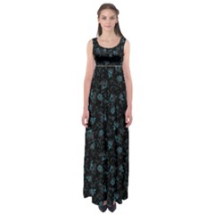 Floral Pattern Empire Waist Maxi Dress by ValentinaDesign